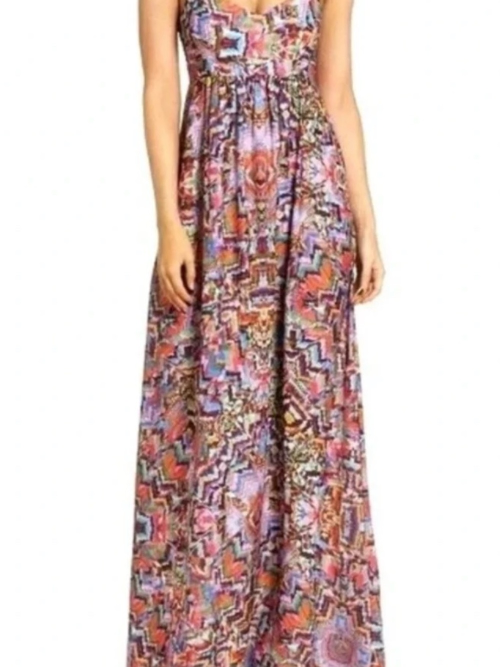 Felicity & Coco, Print Maxi Dress, Size Small